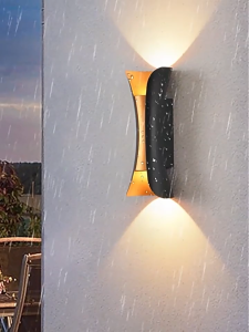 Đèn treo gắn tường trang trí hắt loe 2 đầu decor nhà phòng khách ngủ hàng lang 220v kháng nước