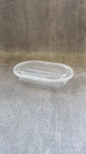 Thinwall KLIR OVAL 450ml / Kotak Plastik Oval / Kotak Makan isi 25 Pcs