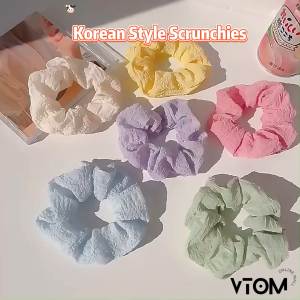 VTOM Hair Scrunchies Hair Tie Korean Style Scrunchy Ponytail Rubber Band Getah Rambut Sanggul 發圈韓版 ikat rambut