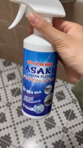 Tẩy Rửa Đa Năng Asaki Chính Hãng 500ml - Chuyên Tẩy Cặn Canxi Cặn Bẩn Đồ Inox Nhà Tắm Các Loại Bề Mặt Đồ Gia Dụng
