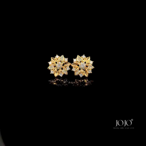 B1595 Bông tai nữ đính đá CZ cao cấp thiết kế trẻ trung JOJO