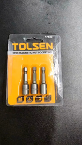 Bộ 3 đầu chụp tôn có từ 8mm Tolsen 77823 làm từ thép 40Cr độ cứng cao