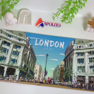 HIASAN DINDING GAMBAR PEMANDANGAN LONDON (FULL SET ISI 3) WALL DECOR PAJANGAN DINDING POSTER KAYU RUANGAN
