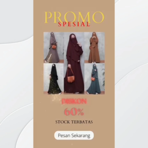 Gamis Set Hijab dan Cadar