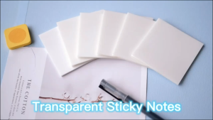 STICKY300 Set T Adhesive Write-Ons: 7.5 cm Transparent - Sticky Tabs Notes Index Labels Page Mark