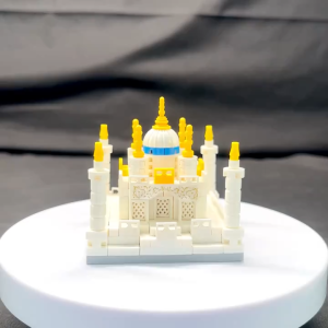 Bricks mini Menara Eiffel Taj Mahal Miniatur Blok Banan Brick City Blok Banan Perakitan Mainan Anak Dewasa brick