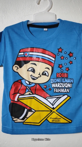 Baju Kaos Harian Anak Laki-Laki Karakter Cowok Muslim Lucu Import 1 - 10 Tahun - Hypelane Kids