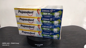 Paket Hemat 12 PCS Pepsodent Strong: Pasta Gigi Pencegah Gigi Berlubang 75GR Termurah