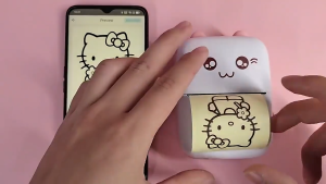 ATO C9 Thermal Printer Wireless Bluetooth Thermal Receipt Printer 1000mAh Printer Paper Photo Pocket Thermal Printer