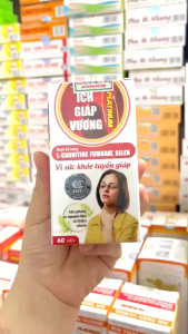 ÍCH GIÁP VƯƠNG PLATINUM 1 hộp 60 viên hỗ trợ tuyến giáp Tích điểm 6 hộp tặng 1 hộp