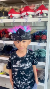 GAYA ANAK COSPLAY Topi Udeng Rambut Anak / Udeng Rambut Palsu Pria anak/ Topi Anime Anak viral 2024