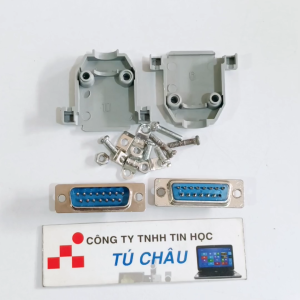 Đầu Com 15 Kim Đực (DB15M - 15M Kim Đực) (Bao gồm võ nhựa) / Đầu hàn Com 15 (DB15)