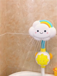 30.[SEDIA STOK ADA] 🛁🌻Playkidzz mn s  Mainan Mandi Comel utk Bayi Baby Cute Shower Manual Educational Bath Toys Mainan Mandi utk Bayi - 宝宝手动云朵花洒玩具