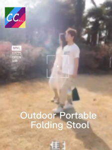 【COD】Foldable Mini Camping Chair Aluminium Picnic Fishing Folding Stool Kerusi Bangku Kecil
