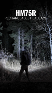 Đènđội đầu FENIX HM75R sáng 1600 lm chiếu xa 223m pin 18650 3400mAh tích hợp pack pin dự phòng