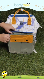 Babybee Maternity Bag Nappy Diaper Bag Korean Cute Backpack with Sling Bag Mother and Baby Bag Fashion Large Capacity Backpack