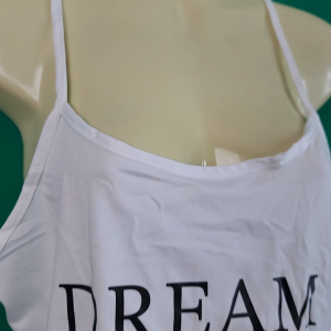 เสื้อสายเดี่ยว คู่กับกางเกงขาสั้น ชุดเซ็ต