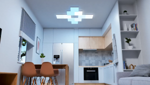 Nanoleaf Skylight Starter Kit (3 Pack) Modular Flush-mounted Smart Ceiling Light Panels - NF083K02-3SL