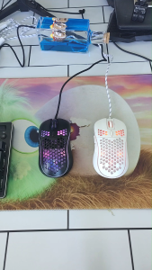 Lightweight Wired Mouse Honeycomb Hollow Design 7-color Breathing Light Gaming Office Mouse