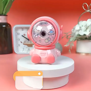 Cartoon Astronaut Kids Rotary Pencil Sharpener: A Must-Have School Stationery Supply
