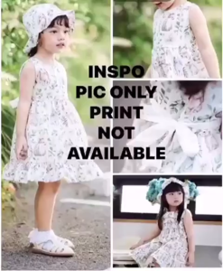 BKK KIDS PARTY DRESS SET W/ HAT/ SANDO RIBBON DRESS W/ HAT EYELET FABRIC HIGH &MALL QUALITY