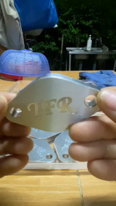 แผ่นอุด EGR อีซุซุ TFR Dragon eye  Dmax ปี02-04  4JA1-T 4JB1-T 4JH1-T  อลูมีเนียม 6061 หนา 10มิล แผ่นเล็ก 2 แผ่น