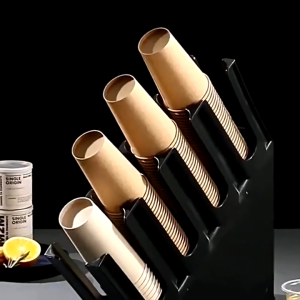 🔥พร้อมส่ง🔥ที่วางแก้วกาแฟ ชั้นเก็บบาร์ร้านกาแฟ ที่วางแก้วแบบใช้แล้วทิ้ง