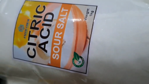THERA 1kg Citric Acid Anhydrous Sour Salt Lemon Salt  for Beverages Candies Cosmetics Canning Natural Preservatives Food Grade