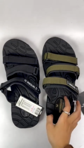 Sandal Gunung Pria Hiking Outdoor WEIDENMANN MONTANA 01 Olive Hitam & Biru No 39 - 44