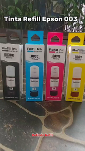 Refill Tinta 003 Premium Refill Printer Epson L1110 L3110 L3150 L4150