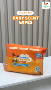 Moose Gear Baby Wipes: Premium Baby Scent 192sheets 6PACKS w/ Vitamin E & Aloe Extract