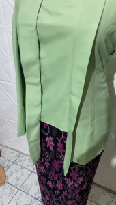 atasan kebaya kutu baru polos bahan katun mikro premium