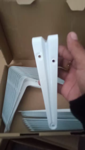 SIKU RAK BESI L PUTIH UK 5X6" INCH 12 x 15 cm / PENYANGGA AMBALAN per 1 PCS