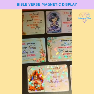 ATM-sized Bible Verse Quotes Ref Magnet | Inspirational Magnetic Display Art | Fridge Magnet