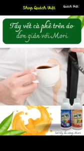 Tẩy loang màu trên quần áo Mori set tẩy combo xử lý vết bẩn đồ ăn đồ uống