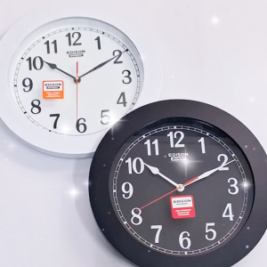 Jam Dinding Edison Sweep ES 330 T11 Timbul Diameter 330mm 33cm