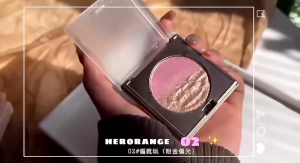 ไฮไลท์ประกายมุก สองสี เพชรแวววาวมันบดเจลไฮไลท์แต่งหน้าใบหน้าและร่างกายสว่างใสแวววาวแต่งหน้าคอนทัวร์ธรรมชาติ