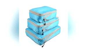 Packing Cubes Compression 3pcs Travel Storage Bag Luggage Organizer Set