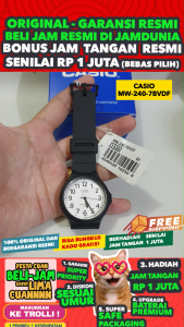 Jam Tangan CASIO MW-240-7B: Jam Dunia Digital Analog untuk Pria