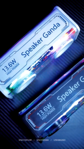 kolora-s380 speaker bluetooth portabel speaker nirkabel lampu led warna speaker bluetooth stereo tws tahan air