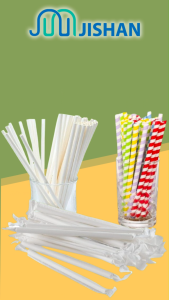 6mm*197mm Paper Straw INDIVIDUALLY WRAPPED/Biodegradable Eco White Drinking Straw [100pcs]