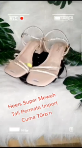 50an STORE - HEELS TAHU SANDAL WISUDA WANITA INARA FASHIONABLE KEKINIAN!!!