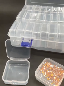 O-KAY DIY Diamond Painting Embroidery Storage Box Nail Art Jewelry Rhinestone Mosaic Storage Container Multifunctional Storage Box