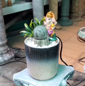 ชุดหินหมุนพร้อม องค์พระพิฆเนศ สำหรับเสริมฮวงจุ้ยปรับฮวงจุ้ย หินหมุนลูกหมุนลูกค้าสามารถเปลี่ยนสีทีต้องการได้ 790 บาท