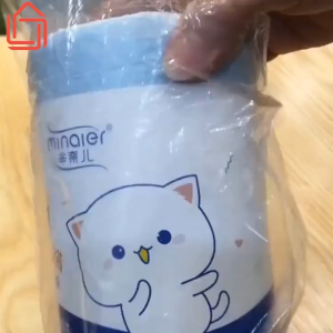 Túi Đựng Rác Dây Rút Minaier Chống Rò Rỉ Nước Cuộn 100 Túi Rác Có Dây Rút Không Sợ Bẩn Tay Siêu Dai Kích Thước 45x50Cm