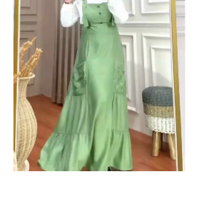 Geka Collection - Gamis OverAll AGHNIA Inner Crinkle Airflo Ex Polo Linen Premium Mewah