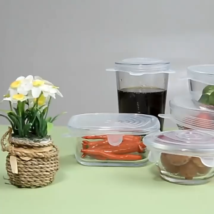 Hania 6 Pcs/ Set Universal Food Silicone Cover: A Durable & Reusable Solution