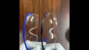 แว่นตาตัดหญ้า แว่นตานิรภัย แว่นตากันลม แว่นตากันสะเก็ด เลนส์ใส