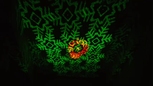 Đèn Laser Mini Cảm Biến Theo Nhạc Với Hơn 60 Hiệu Ứng Hoa Văn Dùng Cho Bay Phòng