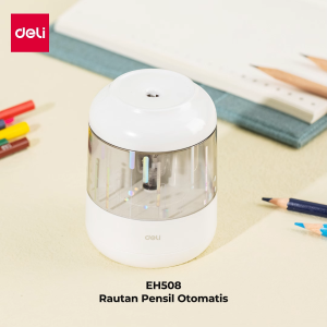 Deli Electric Pencil Sharpener / Rautan Pensil Otomatis Lucu EH508